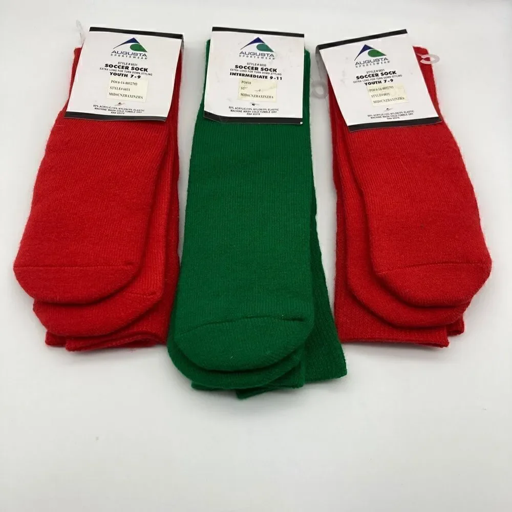 NWT Lot of 3 Pairs Augusta Sportswear Soccer Sock